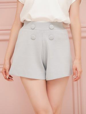ハイウエストニットショートパンツ