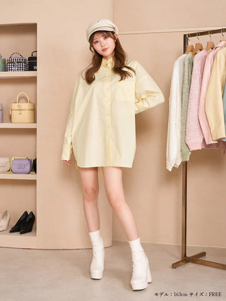 モデル：163cm（着用サイズ：FREE　着用カラー：YEL）