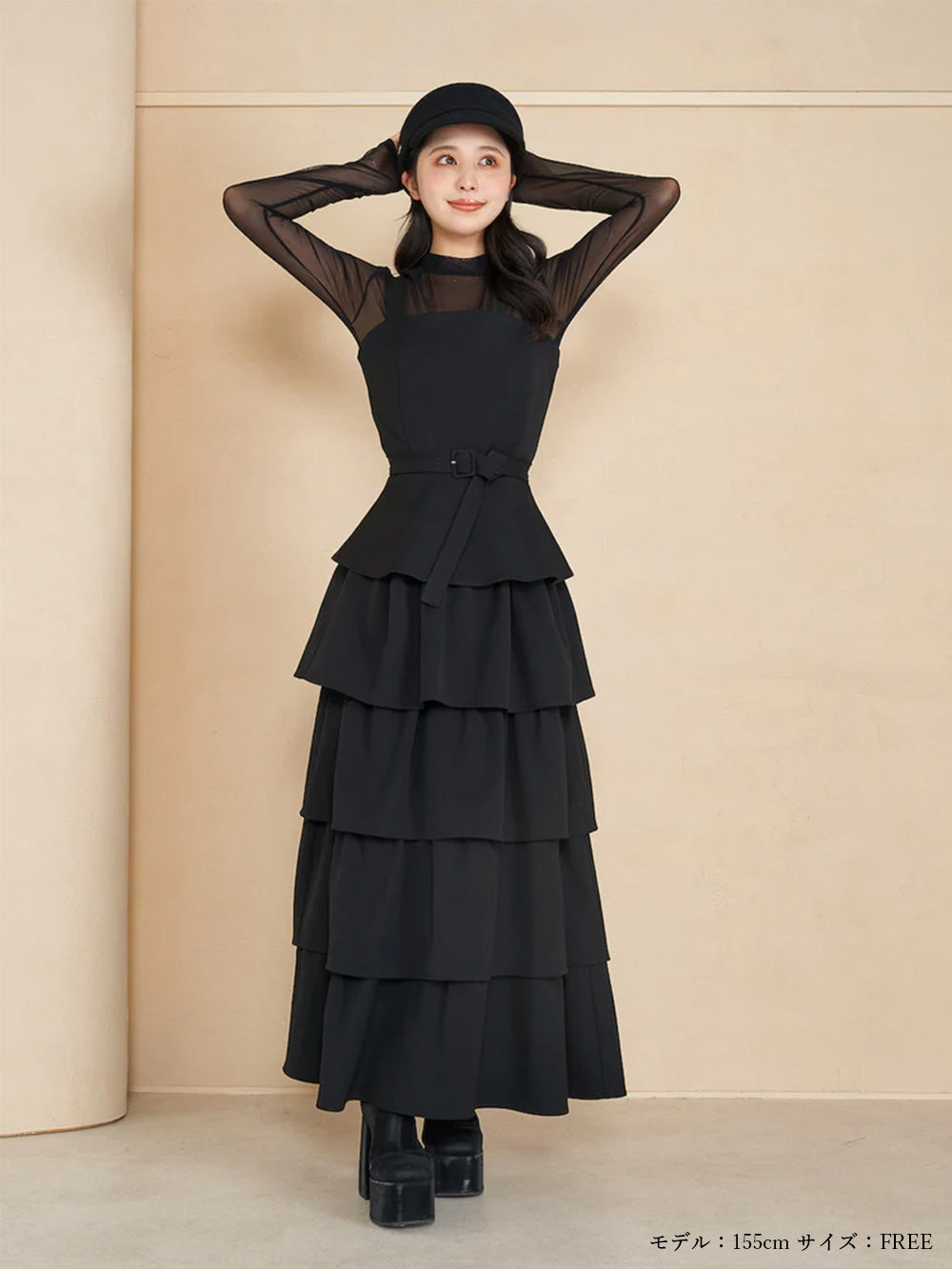 メッシュシアートップス