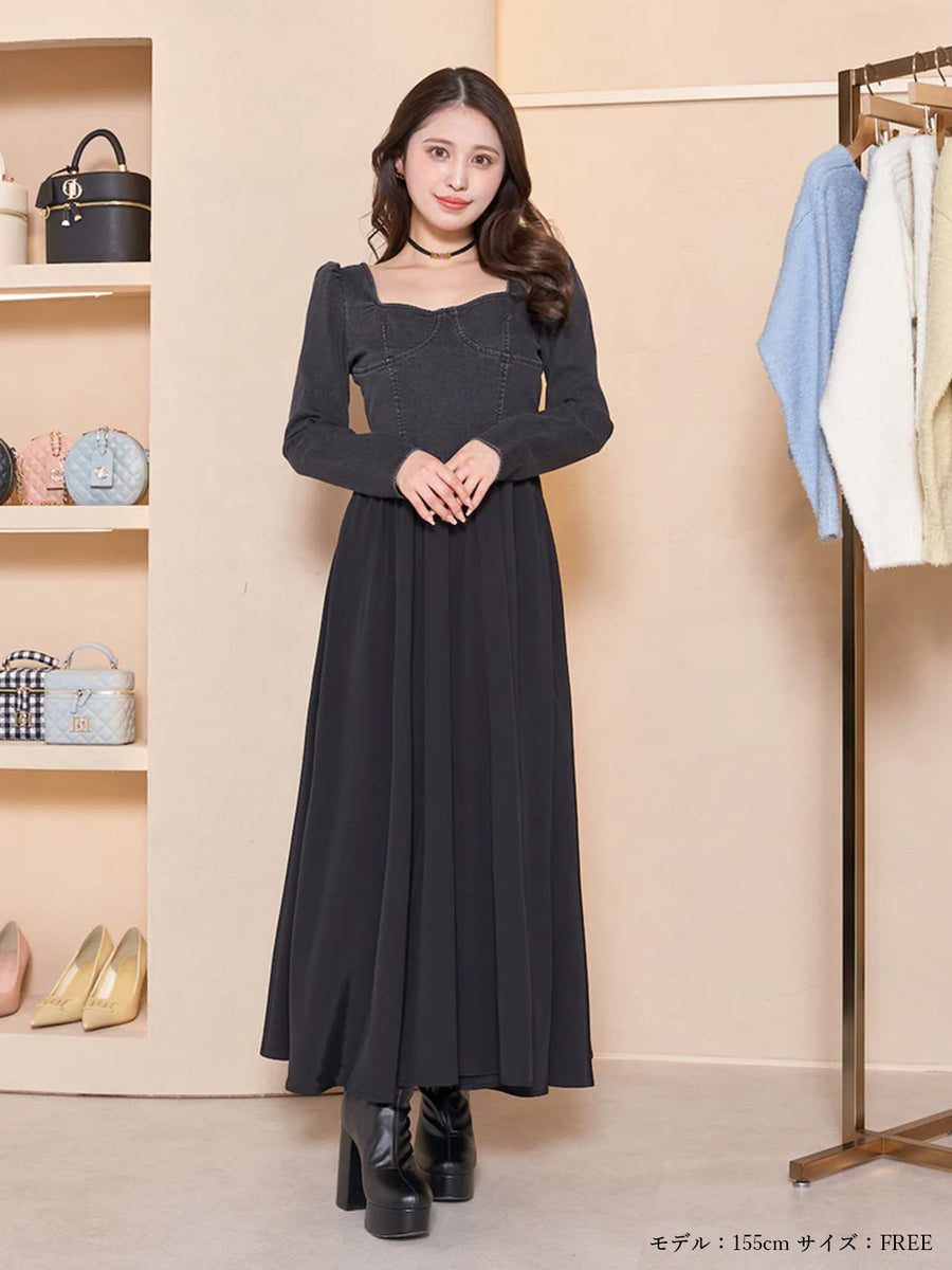 モデル：155cm（着用サイズ：FREE　着用カラー：BLK）