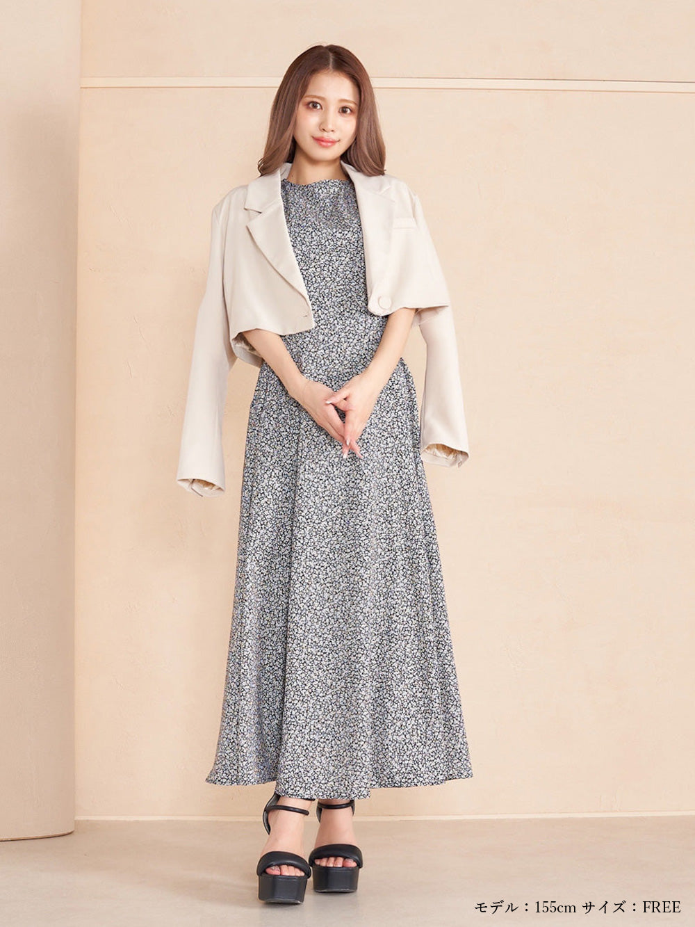 デイジーサイドカットロングワンピース