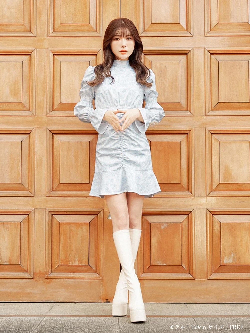 ペイントフラワーギャザーミニワンピース – Darich (ダーリッチ)