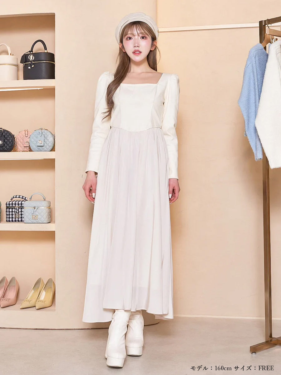 モデル：160cm（着用サイズ：FREE　着用カラー：IVO）