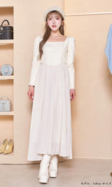 モデル：160cm（着用サイズ：FREE　着用カラー：IVO）