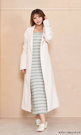 アンサンブルマルチボーダーロングワンピース