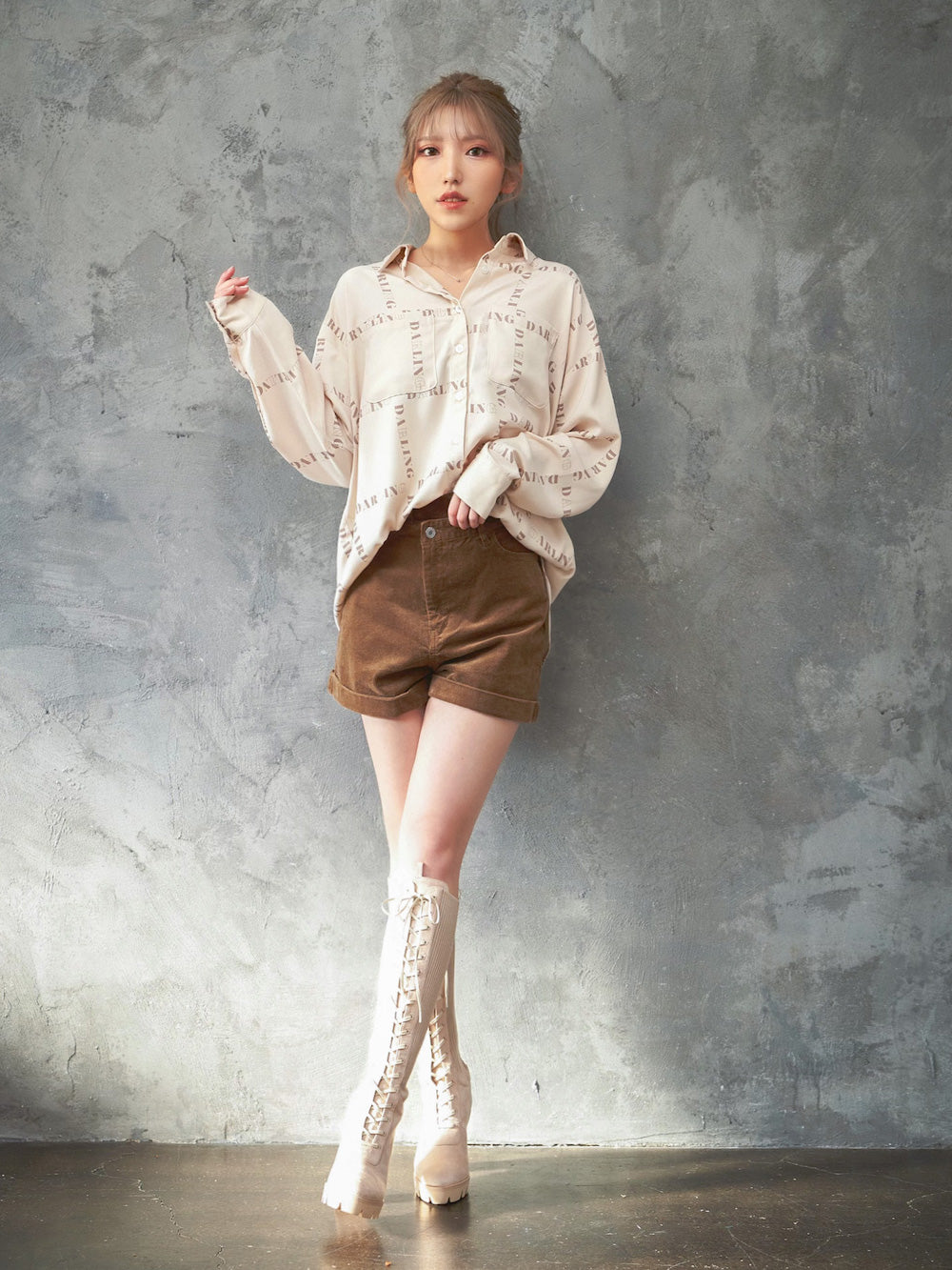 コーデュロイショートパンツ