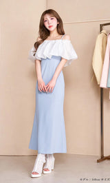 シアー2WAYロングドレス