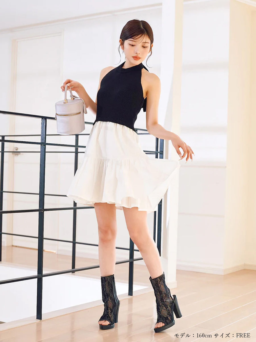 モデル：160cm（着用サイズ：FREE　着用カラー：BLK）