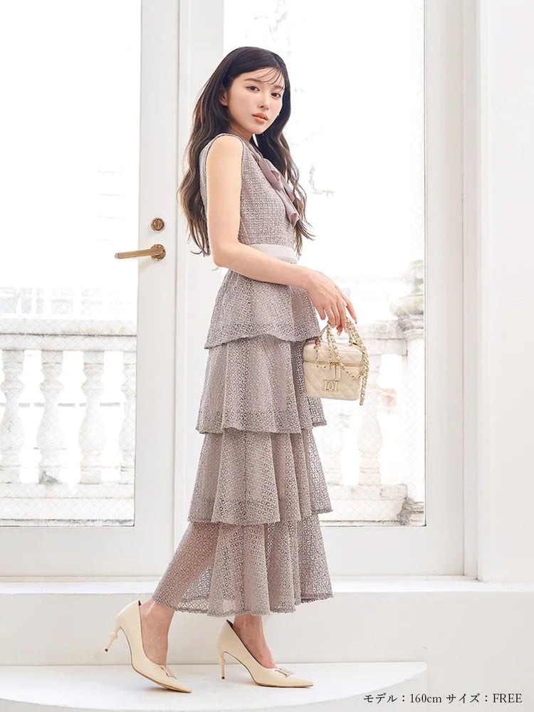 【AgAwd】tiered ladder dress  ティアードラダードレス