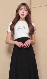 デコラティブロゴTシャツ