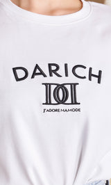 DDロゴエンブロイダリーTシャツ