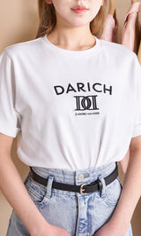 DDロゴエンブロイダリーTシャツ
