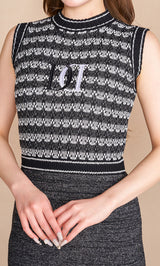 DDマリンボーダーニットロングワンピース