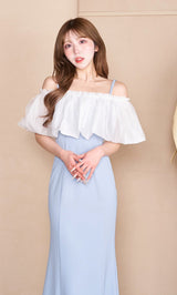 シアー2WAYロングドレス