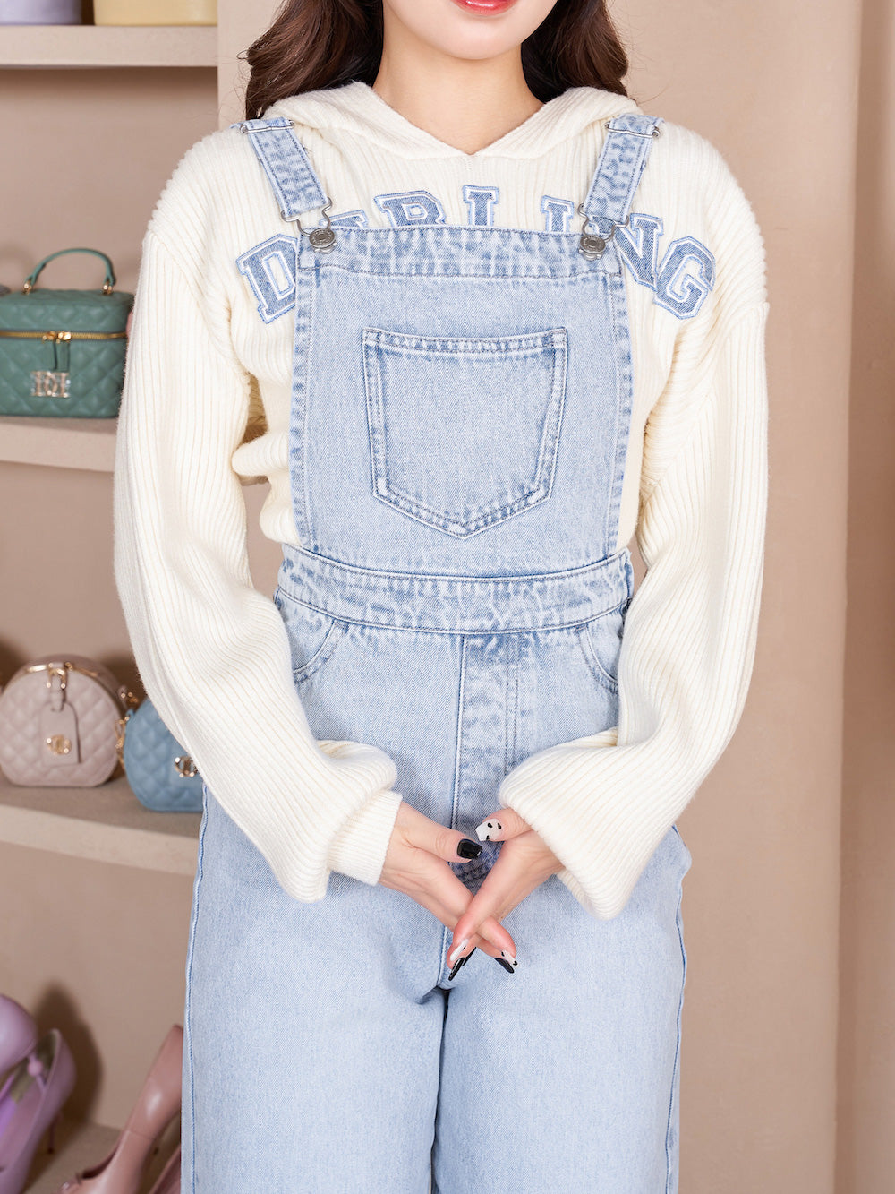 カットダメージデニムサロペット – Darich (ダーリッチ)