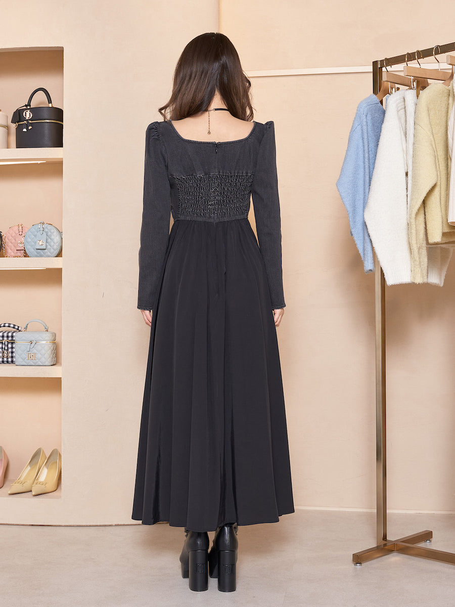 モデル：155cm（着用サイズ：FREE　着用カラー：BLK）