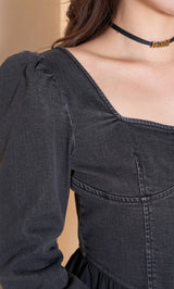 モデル：155cm（着用サイズ：FREE　着用カラー：BLK）