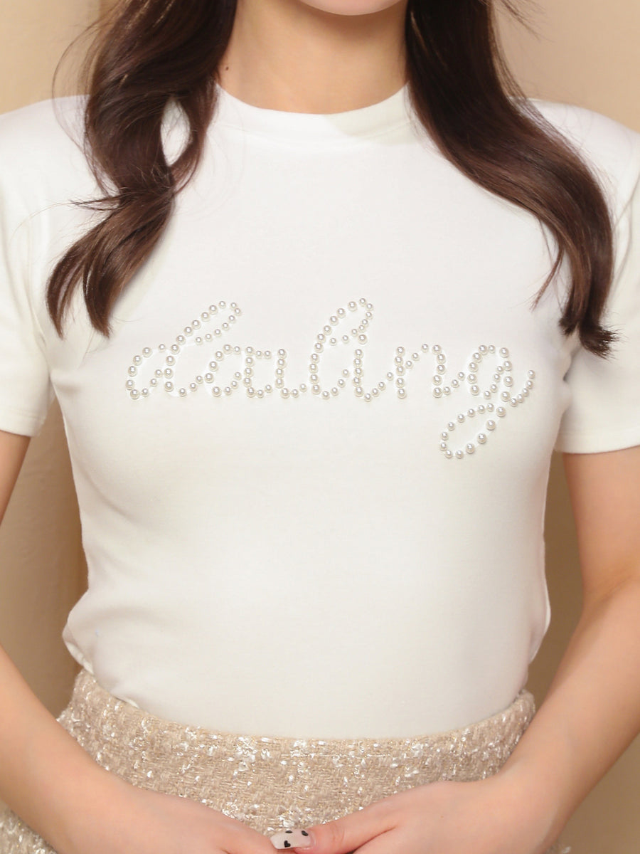 デコラティブロゴTシャツ