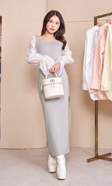 モデル：155cm（着用サイズ：FREE　着用カラー：GRY）