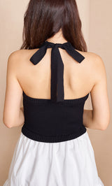 ホルターネックドッキングミニワンピース