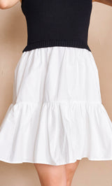 ホルターネックドッキングミニワンピース