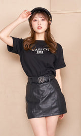 モデル：164cm（着用サイズ：FREE　着用カラー：BLK）