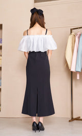 シアー2WAYロングドレス