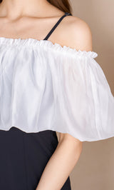 シアー2WAYロングドレス