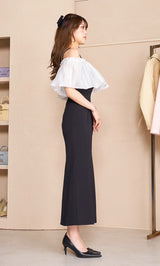 シアー2WAYロングドレス