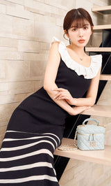 モデル：160cm（着用サイズ：FREE　着用カラー：BLK）