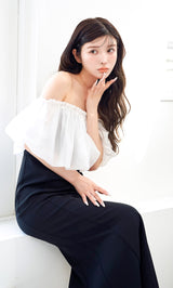 シアー2WAYロングドレス