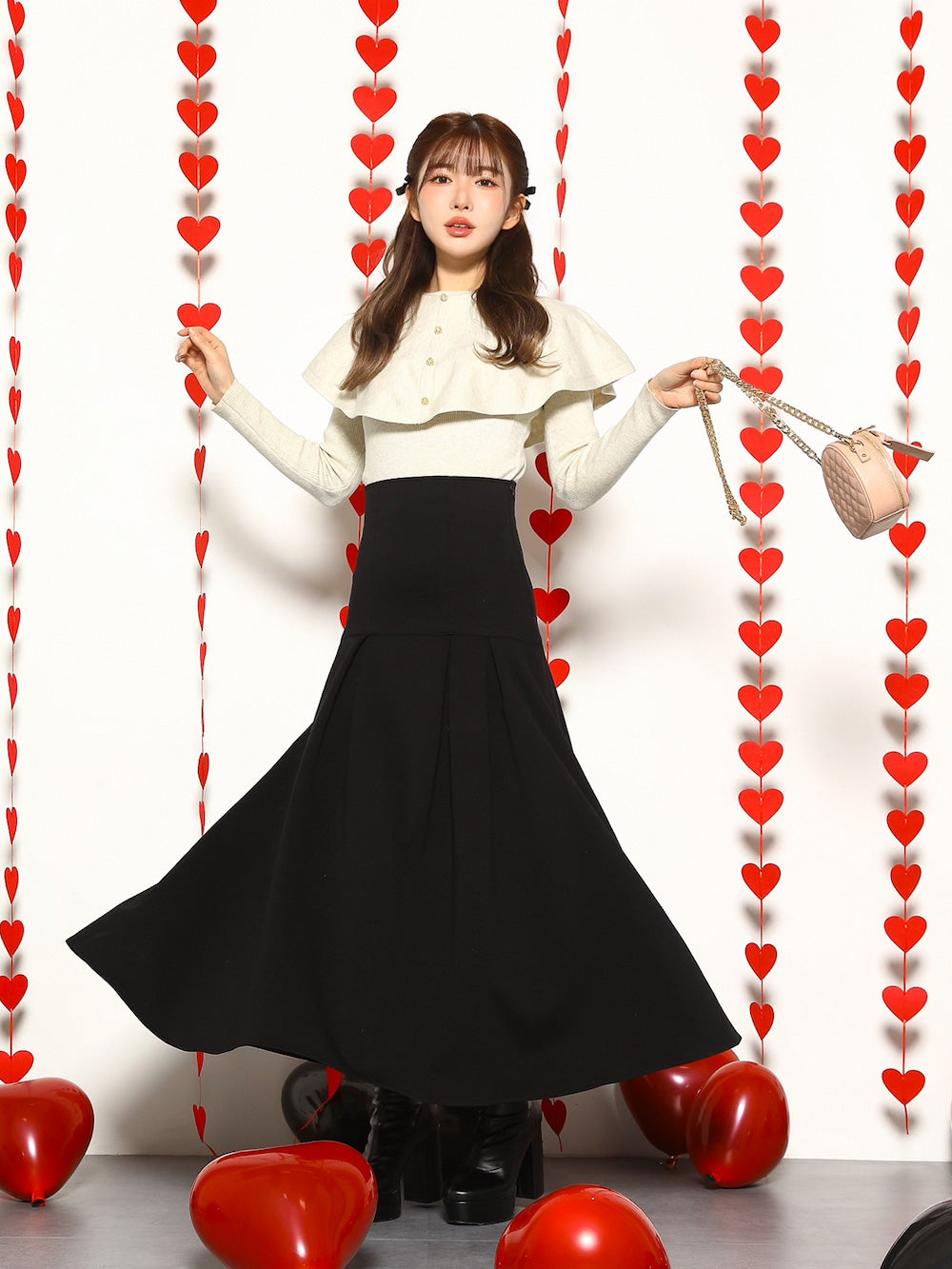 ハイウエストタックフレアスカート – Darich (ダーリッチ)